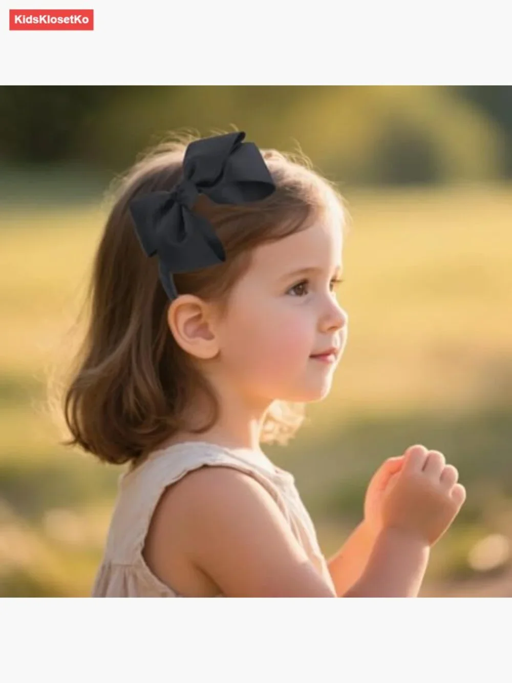Grosgrain Ribbon Headband Handmade Toddler Girl Non-Slip